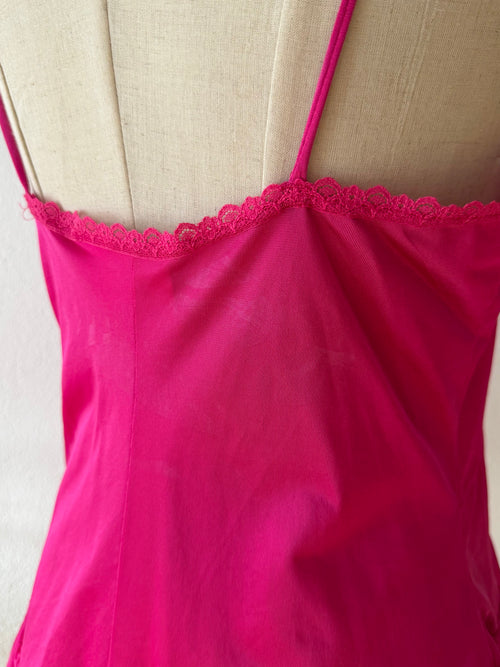 Hot Pink Nylon Babydoll size M