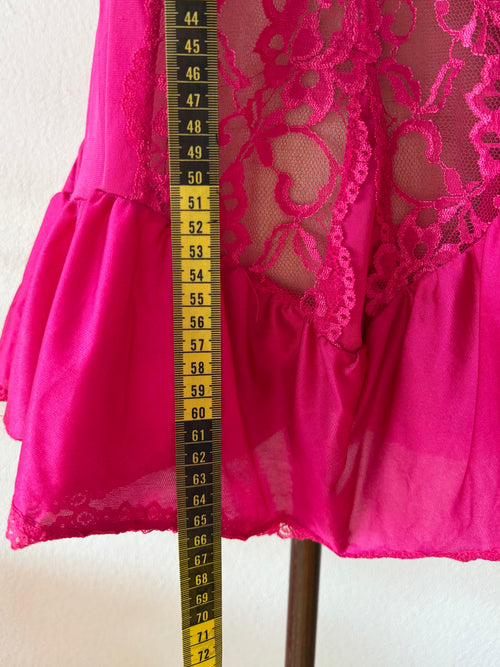Hot Pink Nylon Babydoll size M