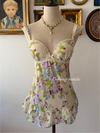 Yellow Bustier Chiffon Cami size 80B