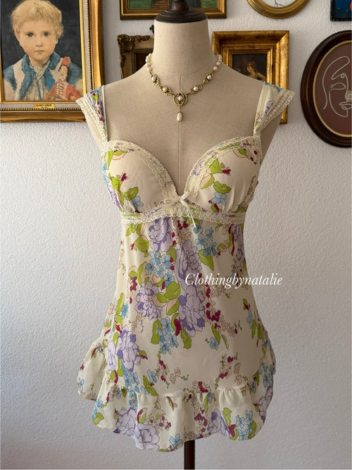 Yellow Bustier Chiffon Cami size 80B