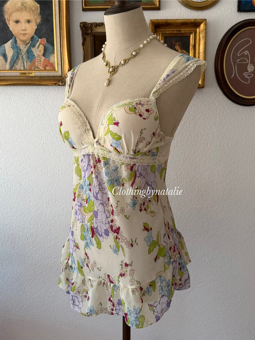 Yellow Bustier Chiffon Cami size 80B
