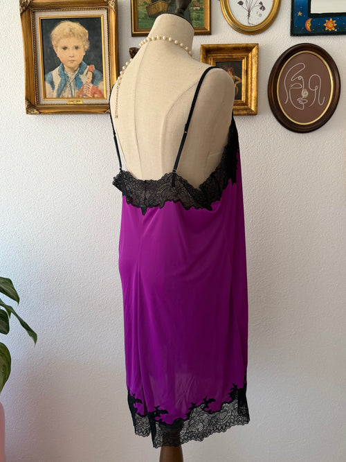 Black Purple Jersey Slip Size L