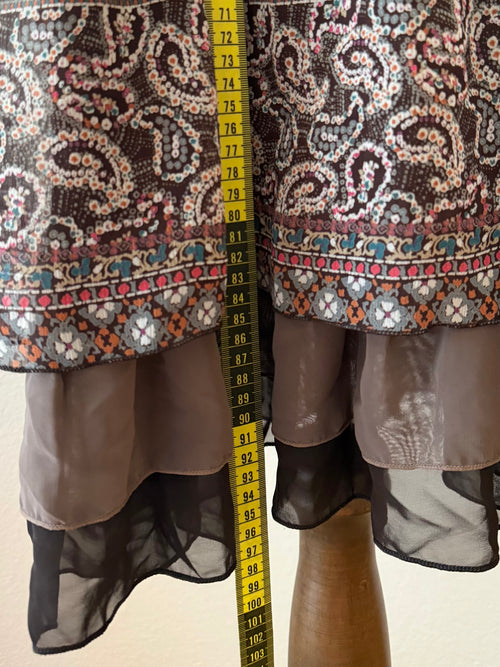 Boho Brown Midi Dress Size S/M