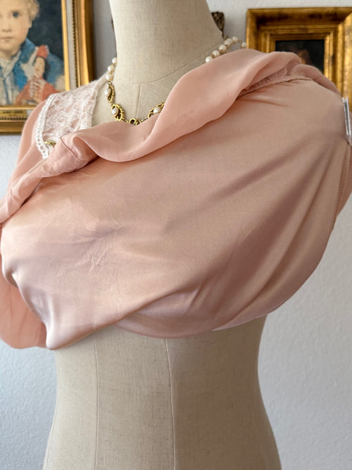 Peach Chiffon Blouse size S