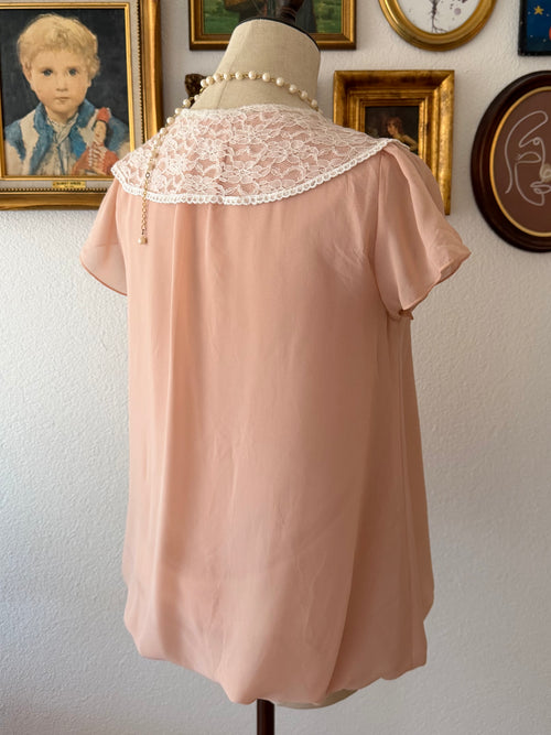 Peach Chiffon Blouse size S