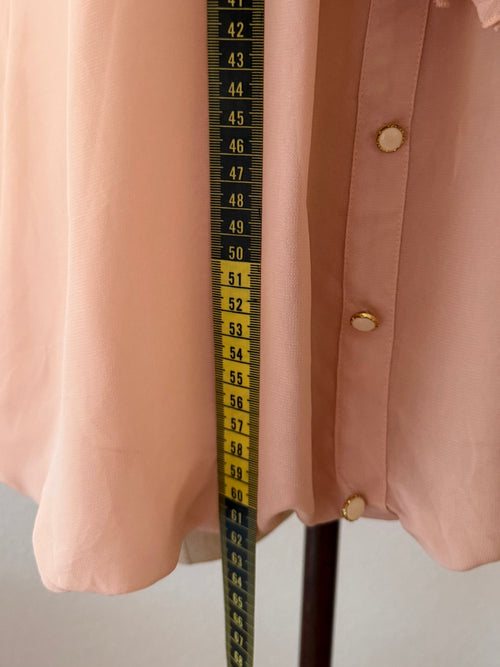 Peach Chiffon Blouse size S