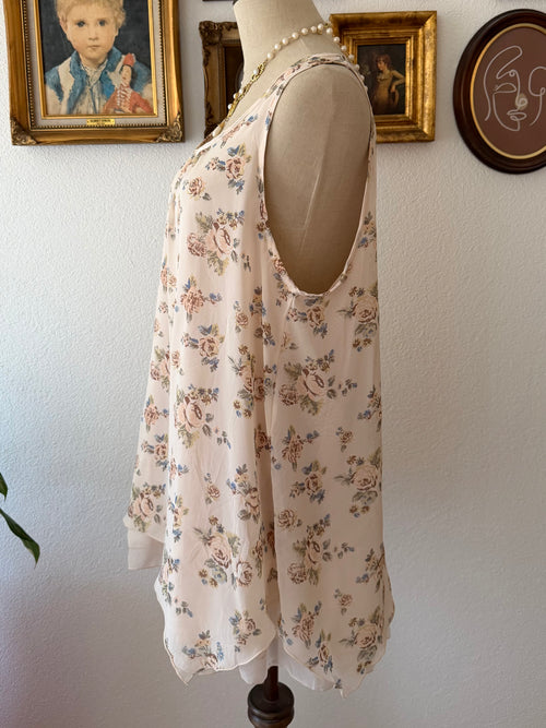 Sleeveless Floral Babydoll Size L