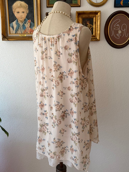 Sleeveless Floral Babydoll Size L