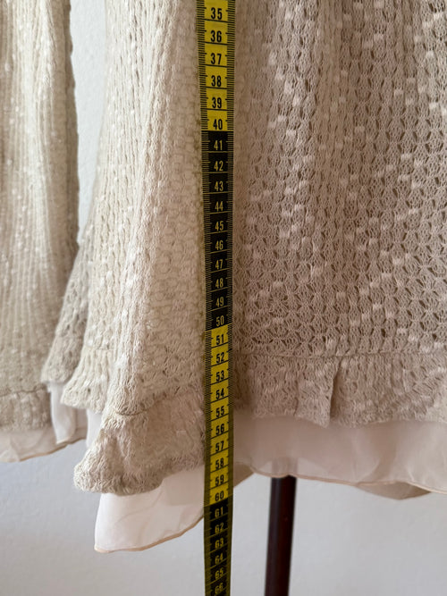 Long Sleeve Knit Blouse Size S