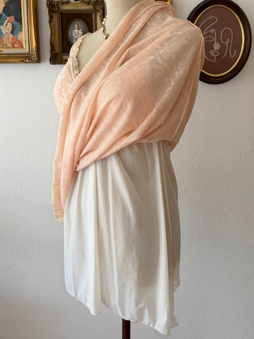 Soft Orange Mesh Nightgown Set size S/M