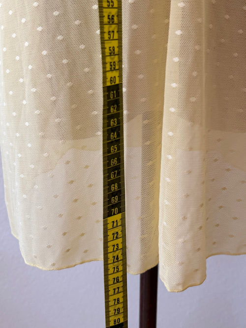 Yellow Mesh Bustier Mini Dress size M