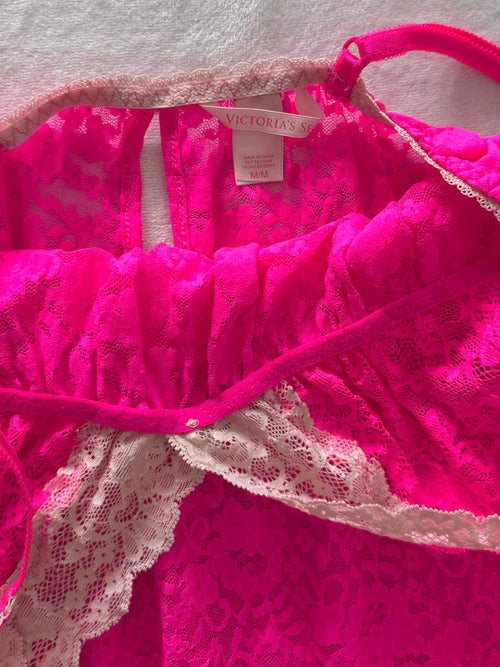 Victoria’s Secret Pink Lace Babydoll Size S