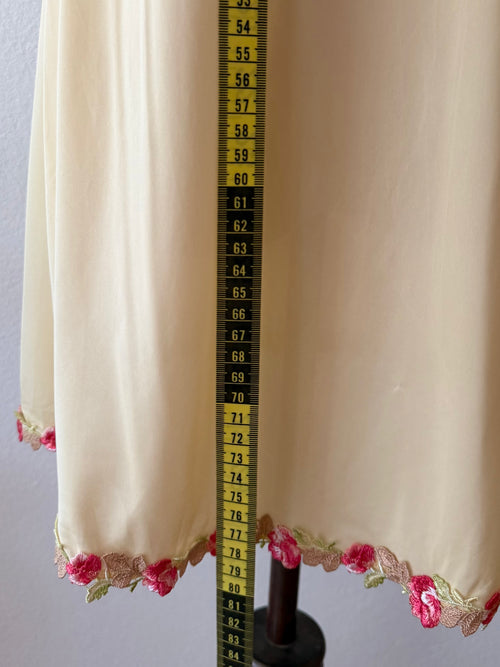 Coquette Yellow Nylon Slip Size M