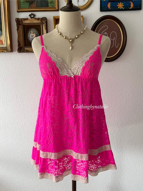 Victoria’s Secret Pink Lace Babydoll Size S