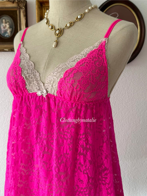 Victoria’s Secret Pink Lace Babydoll Size S