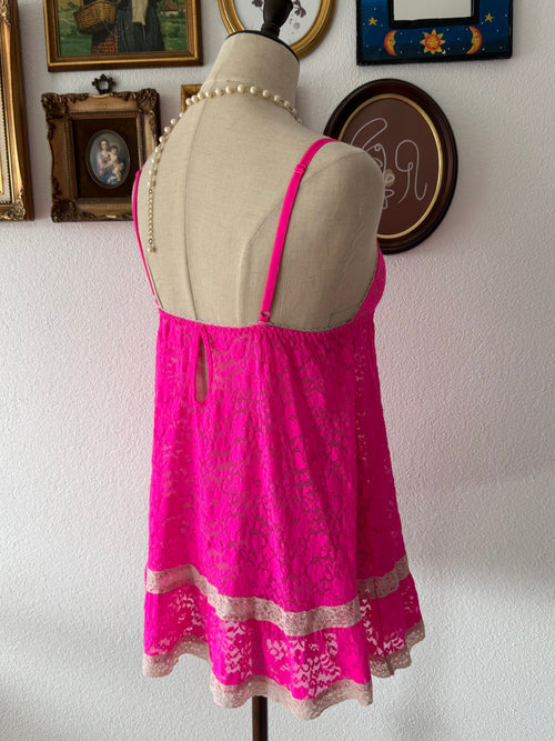 Victoria’s Secret Pink Lace Babydoll Size S