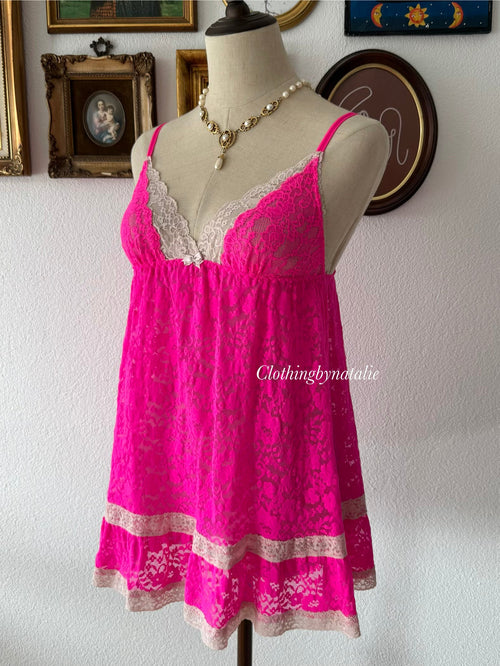 Victoria’s Secret Pink Lace Babydoll Size S