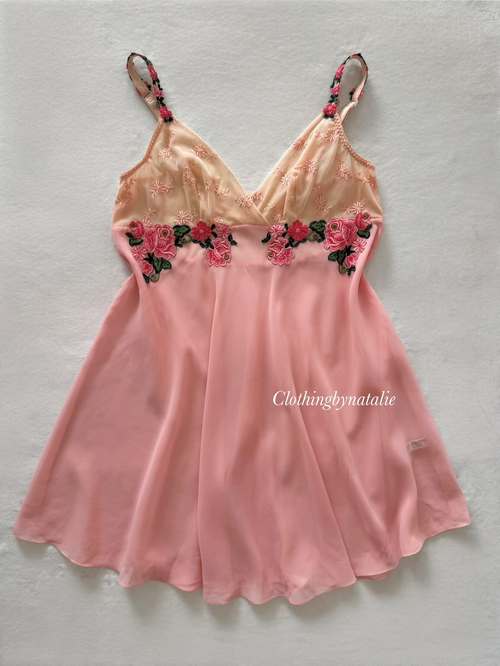 Fairy Pink Chiffon Babydoll Size M