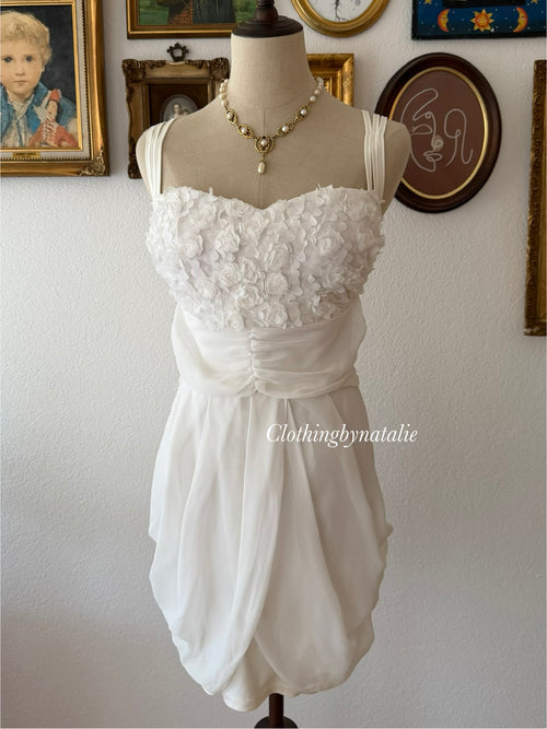 Rose White Body Dress size S