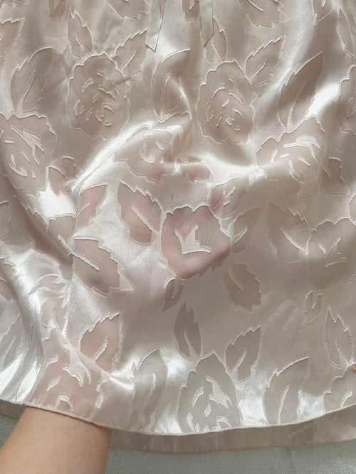 Nude Pink Brocade Slip size M