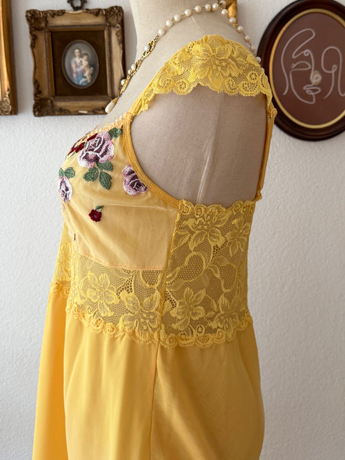 Fairy Yellow Chiffon Babydoll size M