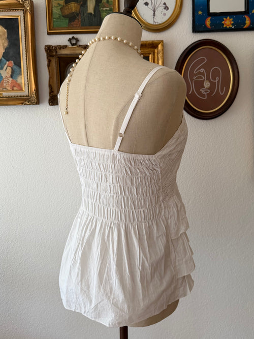 White Cotton Blouse Size S