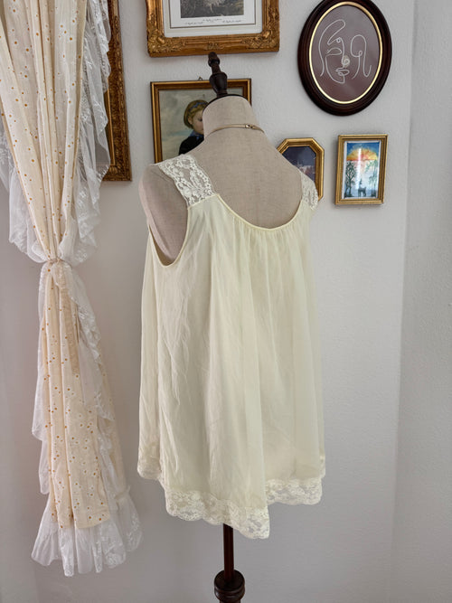 Shadow Line Mini Yellow Chiffon babydoll size S/M