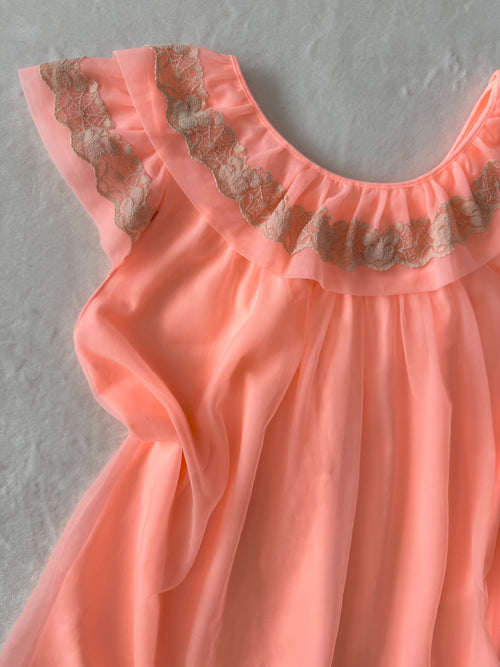 Coquette Orange Chiffon Short Babydoll size S