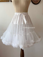 White Petticoat Skirt size S