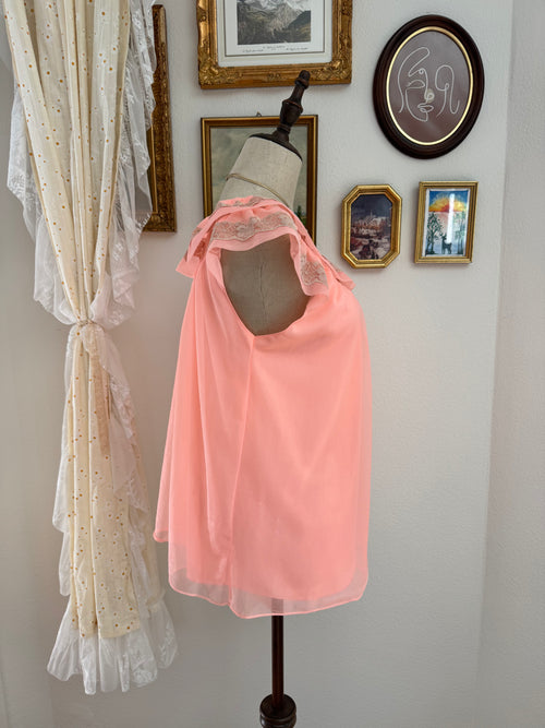 Coquette Orange Chiffon Short Babydoll size S