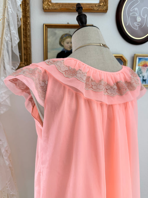 Coquette Orange Chiffon Short Babydoll size S
