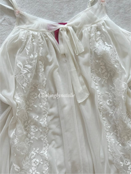 Betsey Johnson White Mesh Babydoll size S/M