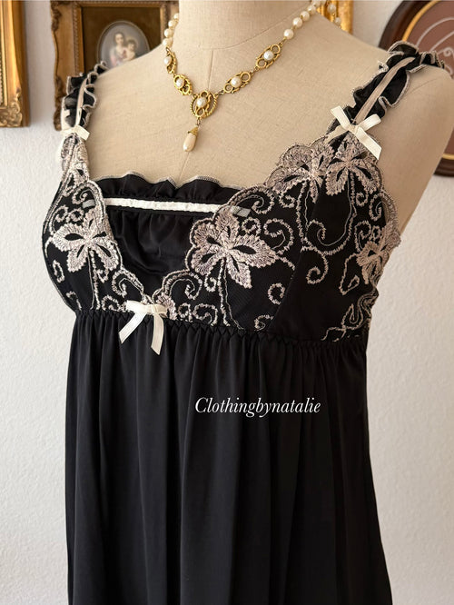 Black Jersey Babydoll size M