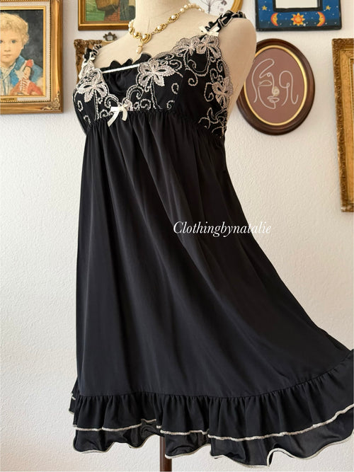 Black Jersey Babydoll size M