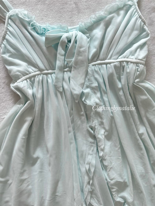 Ice Blue Mesh Babydoll size S