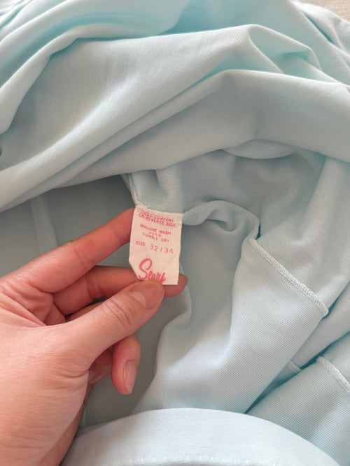 Sears Blue Stretchy Nightgown Size S
