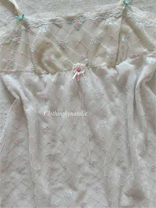 Embroidery Fairy Mesh Babydoll Size S/small M