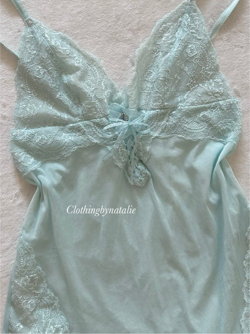 Fairy Blue Mesh Mini Dress size S