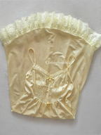 Bernette Yellow Nylon Maxi Nightgown Size S/M