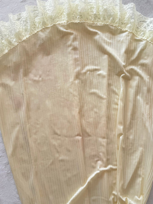 Bernette Yellow Nylon Maxi Nightgown Size S/M