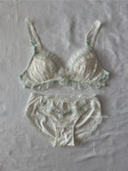 Japanese Mint Lace Bralette Set (New-S)