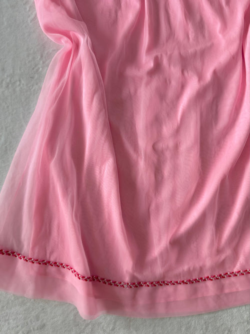 Soft Pink Chiffon Babydoll size S