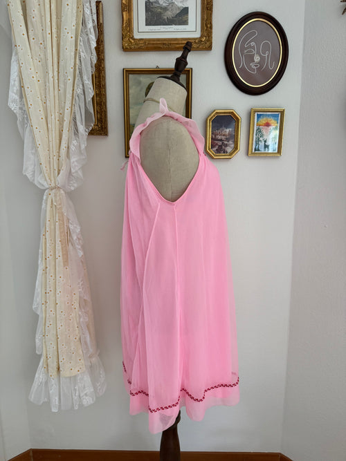 Soft Pink Chiffon Babydoll size S