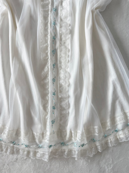 Soft White Chiffon Babydoll size S/M