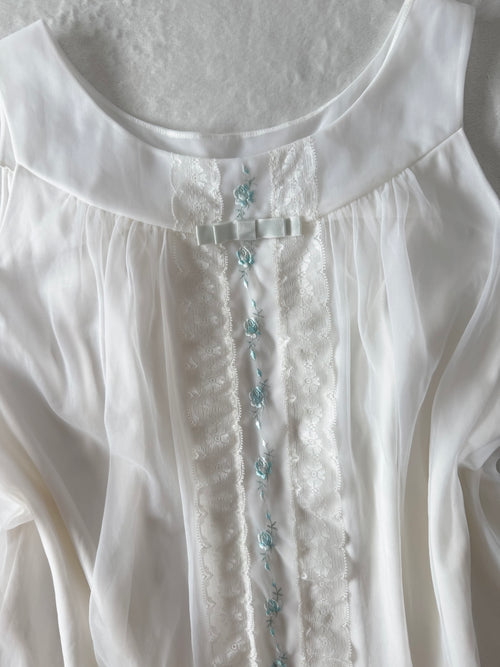 Soft White Chiffon Babydoll size S/M