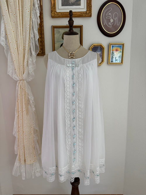 Soft White Chiffon Babydoll size S/M