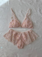 Japanese Pink Star Bralette Set (New 100% - M)