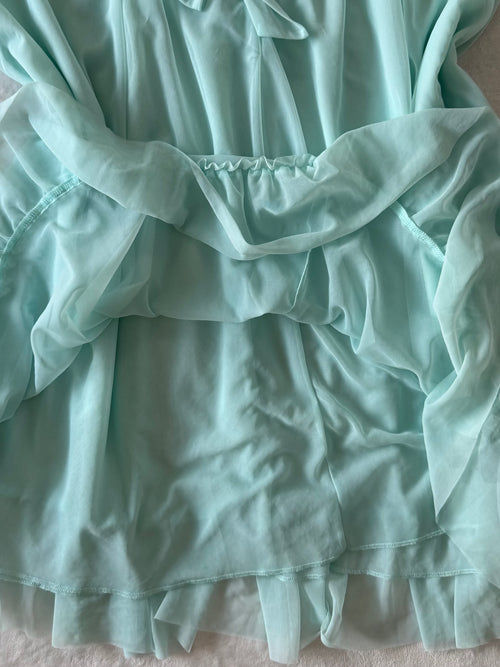 Betsey Johnson Soft Blue Babydoll size M