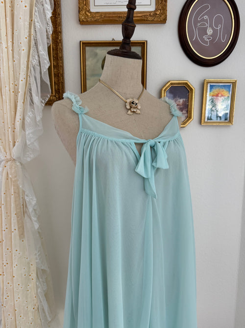 Betsey Johnson Soft Blue Babydoll size M