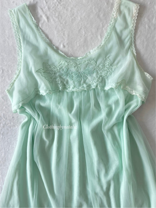 Princess Green Chiffon Babydoll size S/M